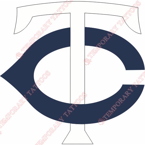 Minnesota Twins Customize Temporary Tattoos Stickers NO.1743
